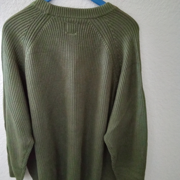 Women's Olive/Sage Green Shaker Sweater Size 4X - Picture 2 of 4